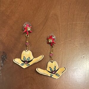 Vibrant Yellow and Red Sun Hats